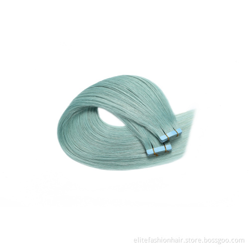 Popular Healthy bouncy texture Silky straight remy human color hair extensions for woman tape in hair extensions tape weft hair